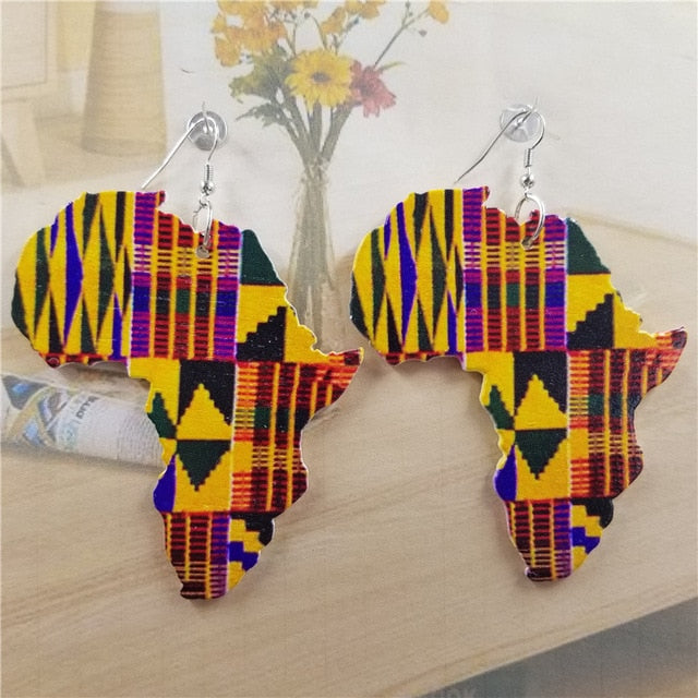 Africa Earrings - Dark Patterns