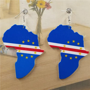 Africa Earrings - Cape Verde Flag