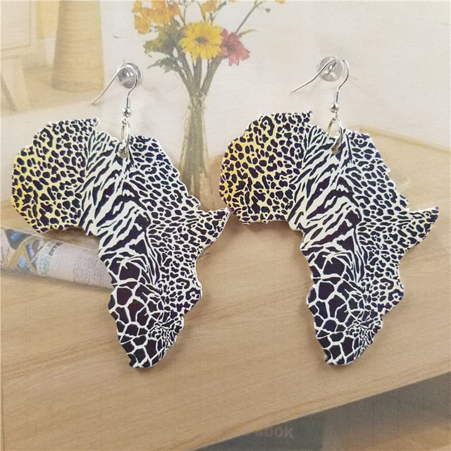 Africa Earrings - Leopard