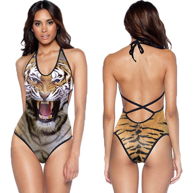 Fierce Tiger One Piece Swimsuit